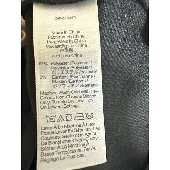 Madewell Women's Black Crepe Square-Neck Long Puff-Sleeve Top AI514 - SMALL - Picture 4 of 6